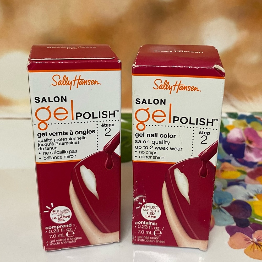 Sally Hansen Crazy Crimson 240 Long Lasting Salon Quality Gel Nail Polish